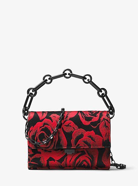 Yasmeen Small Rose Jacquard Clutch 